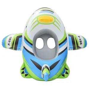 & Blue Airplane Kids Swim Float, Inflatable Pool Float for Toddlers 3+, Safe and Fun Water Toy, Durable Design for Summer Playtime
