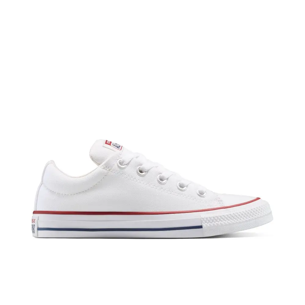 Converse Chuck Taylor All Star Street Low Top Sneaker, Unisex White Canvas Slip-On Shoe with Padded Collar and Flexible Rubber Sole, Sports Shoes, Footwear