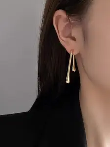 Elegant Liquid Drop Long Bar Earrings, Lightweight Face-Enhancing Jewelry, Perfect for Daily Wear, Office, Dates, Gift for Her