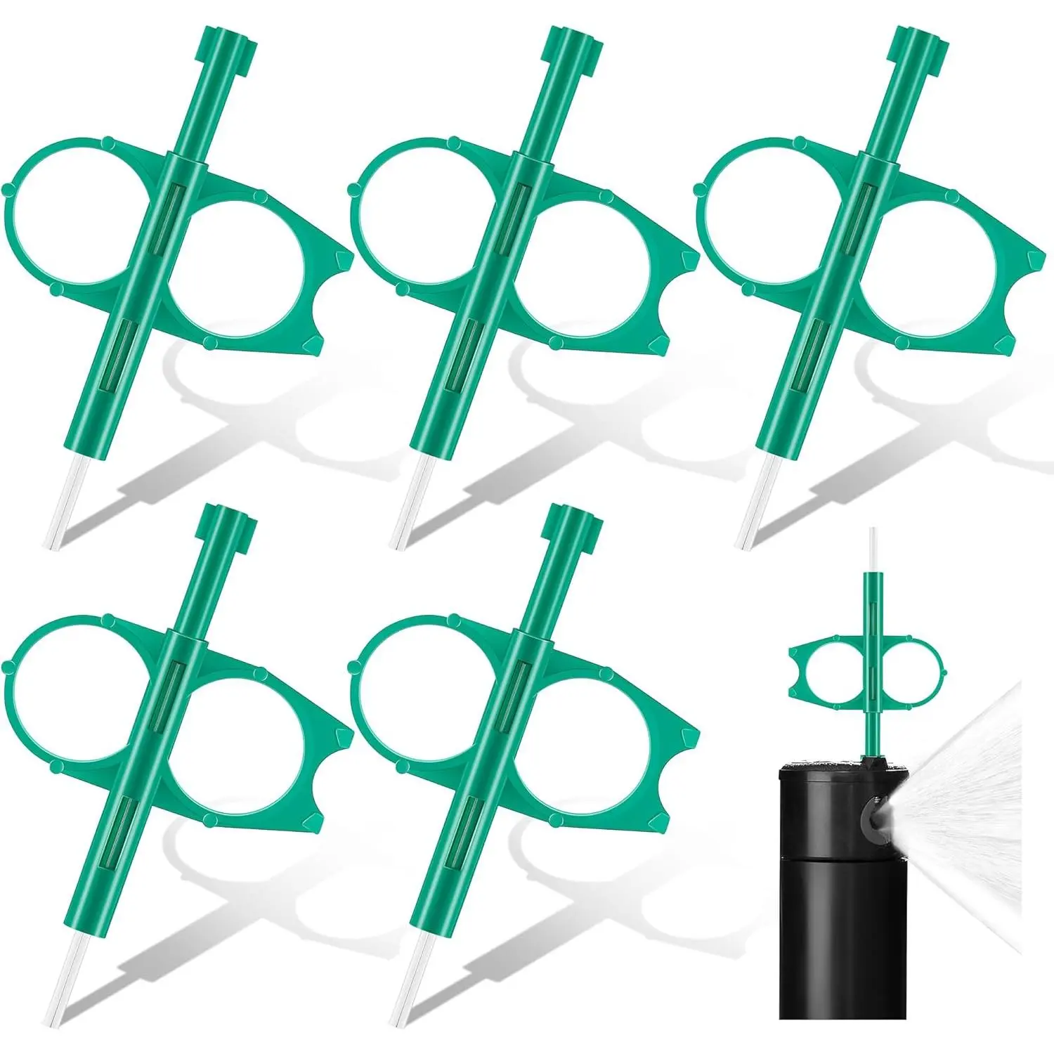 5-Piece Hunter PGP Practical Rotor Adjustment Tool Kit for Lawn Garden Sprinklers, Sturdy Metal Irrigation System Repair Accessory with I-40 Compatibility, 3/32 Allen Key, Rust Resistant, Long-Lasting