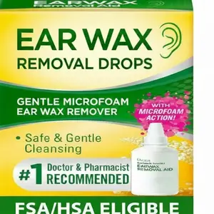 Ear Wax Removal Drops, Gentle Microfoam Ear Wax Remover, 0.5 Fl Oz