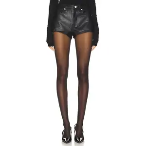 BLANKNYC Faux Leather Hot Shorts in Rock Star