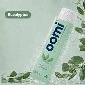 Oomi Eucalyptus Towel – Pack of 5 | Soft Pre- Moistened Terry Cloth Face & Body Towel for Men & Women - Gently Clean & Dry Skin Quickly – Multifunctional Towel for Gym, Office, Date Nights, Outdoor & Travel Use