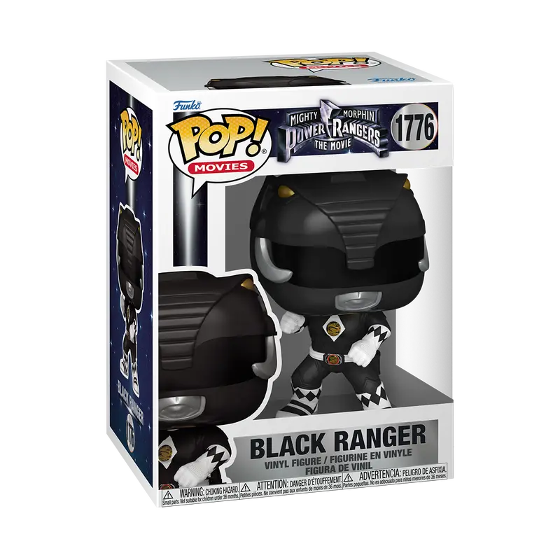 Funko Pop! Power Rangers - Black Ranger #1776  Collectible Pop Vinyl Figure