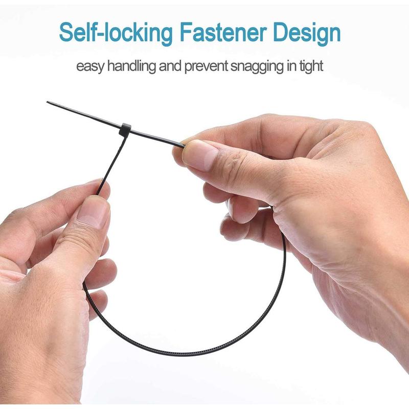 100pcs cable zip ties heavy duty 12 inch premium plastic wire ties with 50 pounds tensile strength selflocking black nylon zip ties for indoor and outdoor