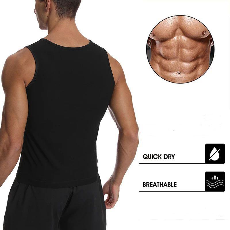 Sauna Vest for Men Waist Trainer, Sleeveless Mens Sweat Sauna Suit Shirt Compression Tank Top Sauna Vest for Men Waist Trainer, Sleeveless Mens Sweat Sauna Suit Shirt Compression Tank Top