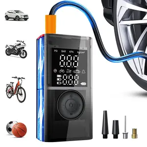 150PSI Portable Air Compressor,Portable Multi-function Tire Inflator, Intelligent Tire Pressure Identification, Preset Tire Pressure, LED Emergency Lighting, USB Reverse Charging, Local Warehouse Shipping