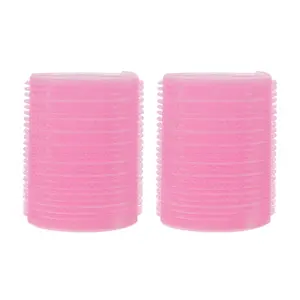 VOCOSTE Women's Durable Large Bangs Hair Rollers 2.76"x1.97" Pink 2pcs