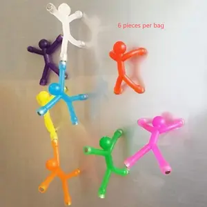 Transparent Soft Gel Magnets Set of 6, Creative Stress Relief Toy, Educational Puzzle Figures, Figurines Fidgets, Stress Relief Fidgeting, Fun Innovation Kids' Play, Stress Relief Gadgets