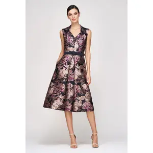 Kay Unger "Dolores" Midi Dress 55112508