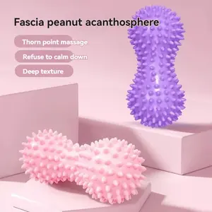 Yoga Fascia Ball Massage Tool, Muscle Relief & Leg Slimming, Foot Acupressure Fitness Gear, Portable Hedgehog Ball for Health & Exercise