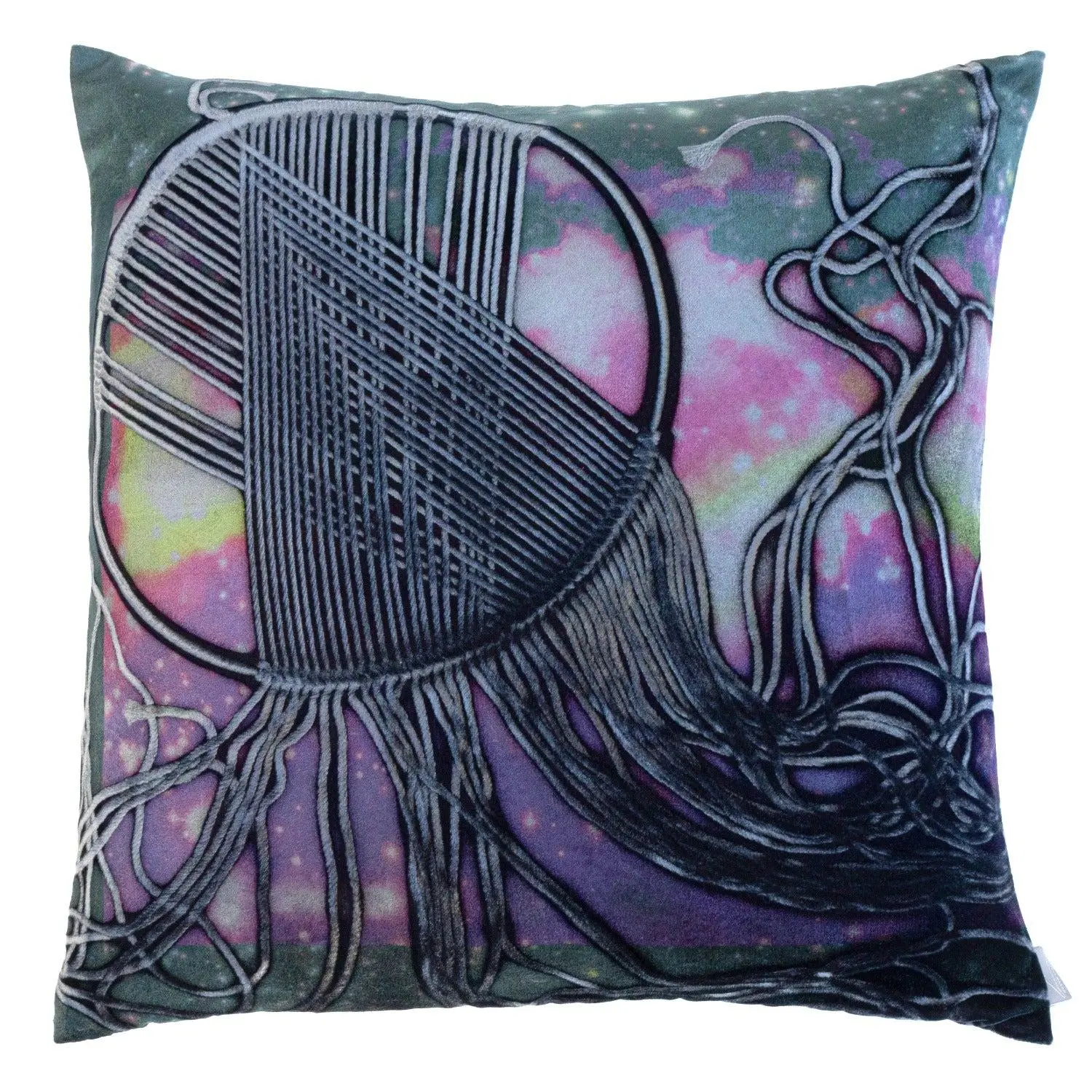 Phoenix Night Dream Catcher Solana Signature Velvet Pillow