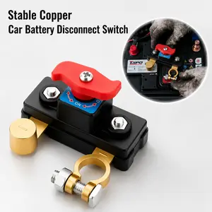 2Pack-Single Pure Copper Negative Pole Battery Disconnect Switch, for Vehicle General Power Circuit Use, Advanced Power Cut-off Device, High Conductivity Stable Switch for Efficient Battery Management