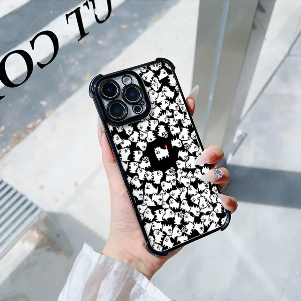 funny U-Undertale Durable Phone Case For iPhone 17/16/15/14/13/12/11/Pro/ProMax/Plus/17Air/Xsmax, Four-corner airbag electroplated anti-drop soft Case, Shockproof Cover, Uv Printed, Cute Phone Case, game Merchandise,Trendy Gift for Men, Women, game lovers