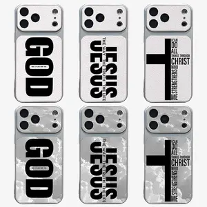 God's Plan Bible Phone Case Lmitation Sheepskin Phone Case Upgrade Style The Sheepskin Like Texture Brings A Luxurious And Soft Touch, And The Durable Material Can Protect Your Phone From Bumps And Falls. Suitable For iPhone 17 16 15 14 13 12, Samsung 985