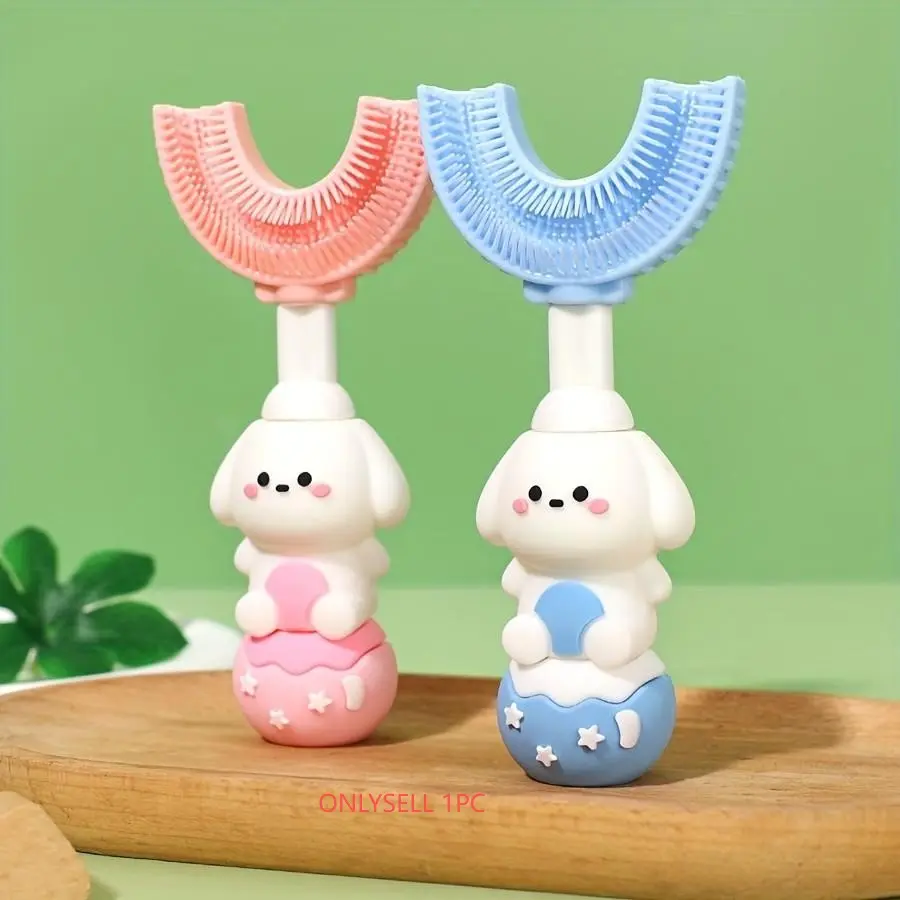Standing Dog Toothbrush, Fun Brushing Experience, Viral TikTok Trending, U-Shaped Design, Perfect for Kids, Dental Care Essential