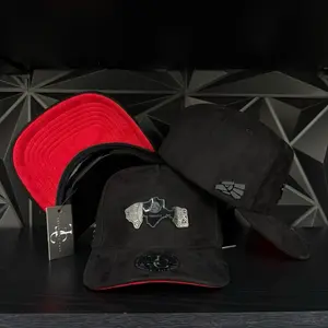 Tabasco México SnapBack Hat-Black/Red Suede
