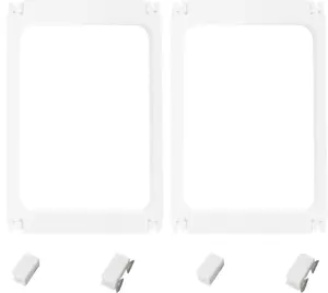 Dog Playpen 23.6 Height 2PCS Clear Acrylic Plastic Puppy Playpen Indoor Pet Pen for Puppy Cat Bunny Transparent Easy Assemble Foldable Whelping Box for Dogs