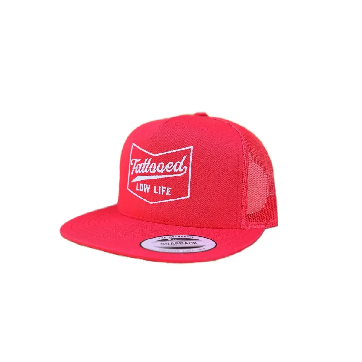 Yupoong Classic Tattooed Lowlife Hat, Men's Accessories Fashion Headwear, Hats
