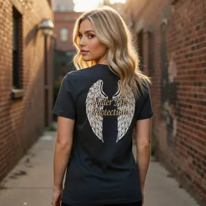 Wings of Refuge - Women’s Tee woman summer t-shirt religious mom Christian Women tees cool shirt short Faith Attitude
