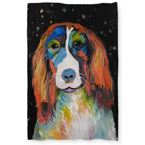 360 Stand Twin XL Duvet Cover, Animal-Themed Colorful Blue Dog Motif, Breathable Microfiber Fabric, Essential Bedding for Twin Size Beds, Blue Duvet Covers, Cartoon Duvet Covers