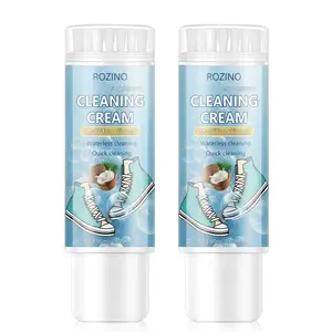 2PCS White Shoe Cleaning Brushes with Foam Mousse Cleaner - Travel-Friendly All-Purpose Home Care Shoe Care Tool for Sneakers