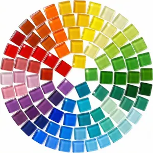 24 Color Refrigerator Magnets - Colorful Fridge Magnets with Cute Decorative Designs for Office Kitchen Locker Glass 0.6x0.6x0.4 inch Strong Magnetic Surface Adhesive