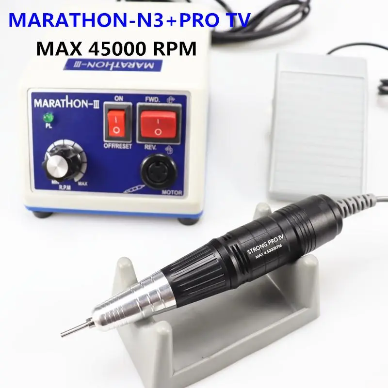 210 Dental Lab Micromotor Machine N3 + PRO  45000RPM handpiece Straight Contra Angle Handpiece
