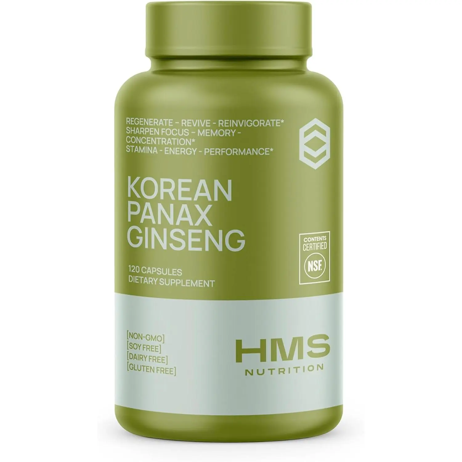 Korean Red Panax Ginseng Extract Dietary Supplement - 2000 mg per Serving - 120 Capsules, Healthcare