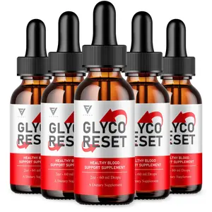 (5 Pack) Glyco Reset Drops, GlycoReset Premium Blood Support Supplement (10oz)