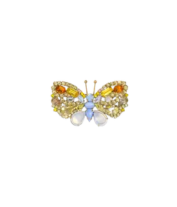 Butterfly in Blue Opal / Jonquil / White Opal - Limited Edition of 20