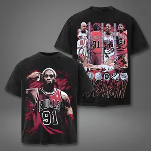 Vintage Acid Dennis Rodman Legacy T-Shirt Basketball 2025 Fan Gear Gift for True Basketball Fan Casual Street Style Hoodie Black Crewneck Short Sleeves