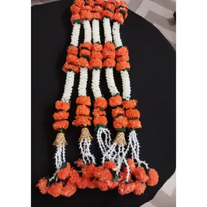 Large Marigold Mogra Hangable Ornaments - Bouquet-Shaped, Bright Flower Hanging Decor for Home, Room Accents, Bouquet-Shaped Hanging Decor