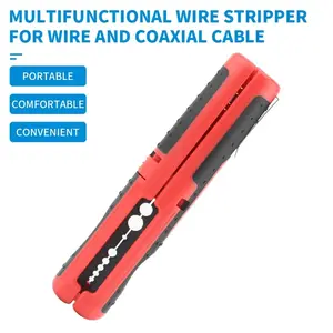 Cable Stripper for Ethernet/Network Cables, Coaxial Cables — Multifunctional Cable Stripping Tool, Automatic Stripping Knife, Cable Stripping Pliers Multi-Function Electrician Set