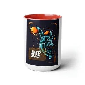 Two-Tone Coffee Mugs, 15oz