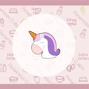 Unicorn Head Cookie Cutter