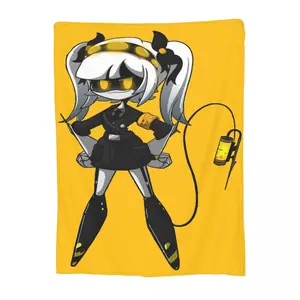 Comfortable Murder Drones TV Series Uzi Blanket Stuff Home Decorative Throw Blanket Warm Coral Fleece Plush for Outdoor