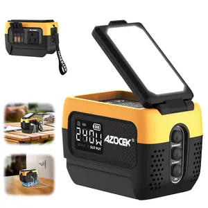 AZOCEK 240W Pure Sine Wave Portable Generator Compatible with DeWalt 20V Battery, 140W USB-C PD 3.1 Laptop Fast Charger & 7A Rapid Battery Recharging Hub, 120V AC Power Station with 600LM LED (Battery Not Included) outdoorfun