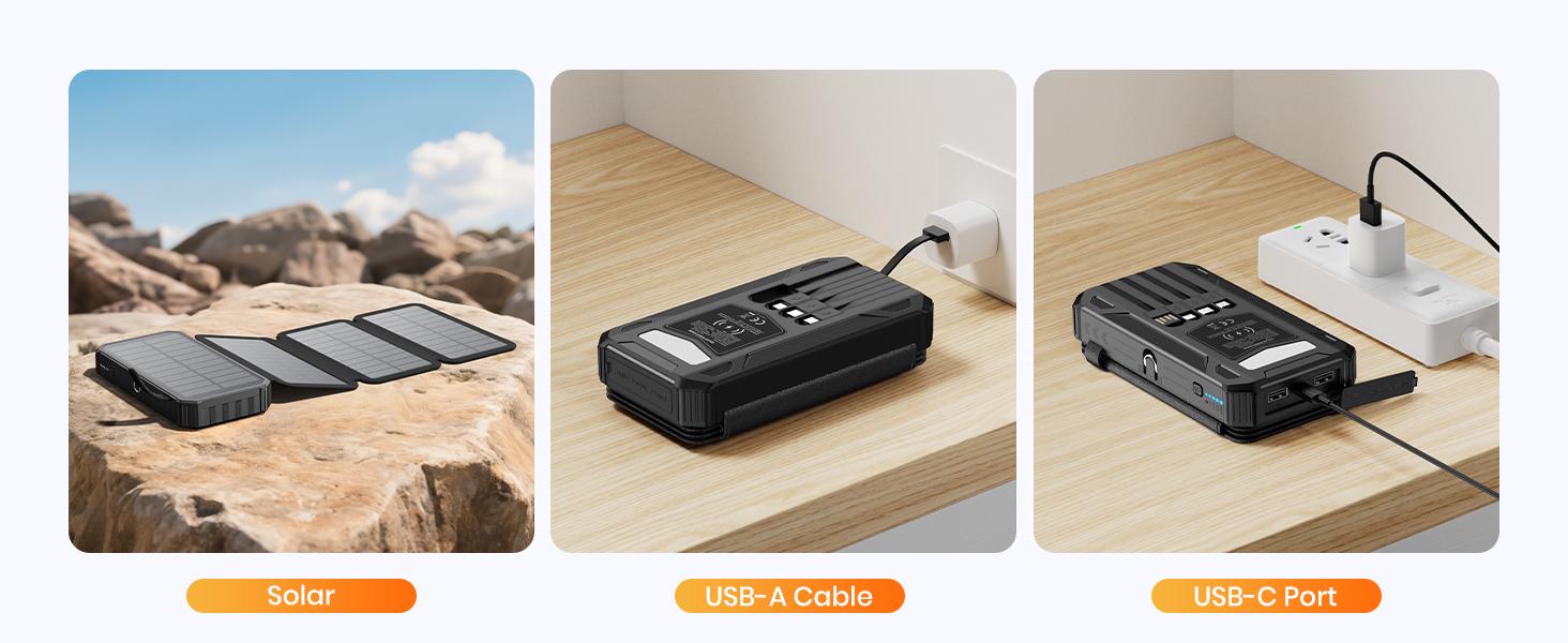 Power bank charging multiple devices simultaneously