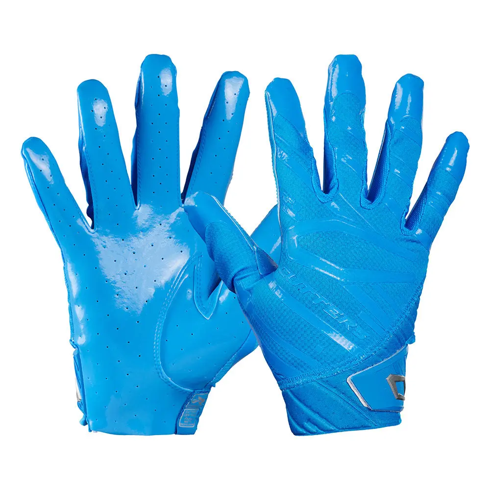 CUTTERS Rev Pro 6.0 Columbia Blue College Football Receiver Gloves - Air C-TACK Grip, Lightweight, All-Weather, Machine Washable Performance Sports Accessories, Football Gloves, College Football Gloves