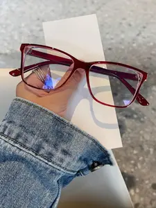 Women's Cat Eye Glasses Frame, Unique Fresh Simple Design, Daily Wear Eyewear Accessory, Casual Style, All Seasons, Trending Glasses