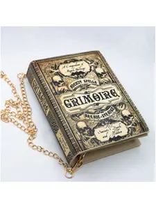 Grimoire Magic Gothic Book Cover Crossbody Shoulder Bag, Unique Design for Everyday Use & Stylish Accessory, Perfect Gift Idea