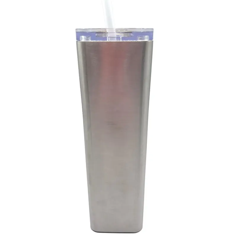 Tumblerpoxy Boxy Tumblers 12-Pack NO HANDLE Square Stainless Steel Insulated Drinkware