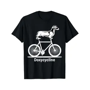 #TikTokShopRestock  Plus Size [Casual Doxycycline Pharmacy Pun Shirt] Doxycycline Pharmacy Pun Shirt Funny Veterinary Pharmacists T-Shirt Black casual short sleeve men's sport T-shirt 220g