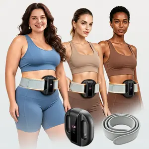 BENBO R10 Vibrating Fascia Ring Massager, Multi-Level Massage Device with Adjustable Strap Up to 55 Inches, Cordless Rechargeable Waist & Back Massager for Muscle Relaxation and Daily Body Care