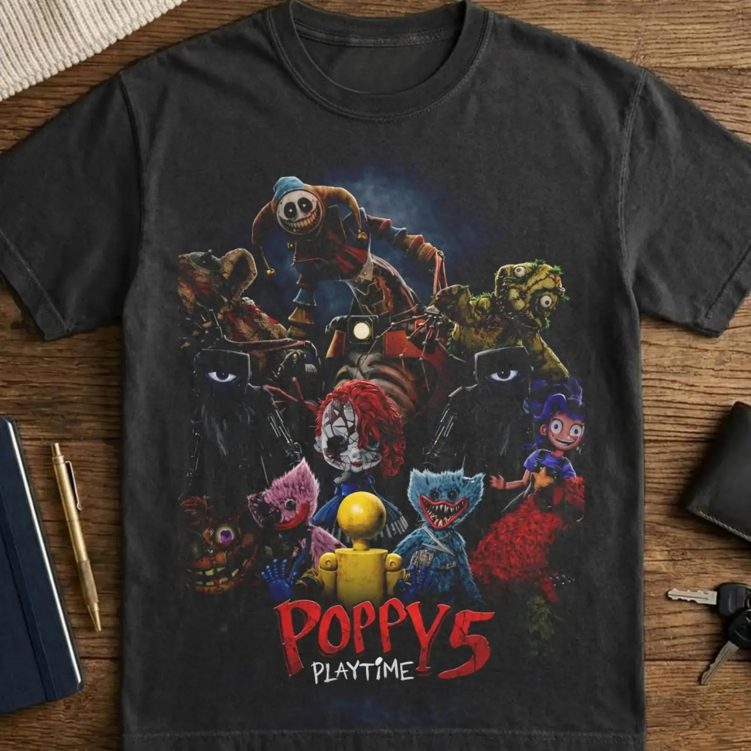 Poppy Playtime Chapter 5 Shirt, Horror Game Character Sublimation Design, Scary Doll Shirt Art, Creepy Aesthetic Clip Art