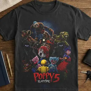 Poppy Playtime Chapter 5 Shirt, Horror Game Character Sublimation Design, Scary Doll Shirt Art, Creepy Aesthetic Clip Art