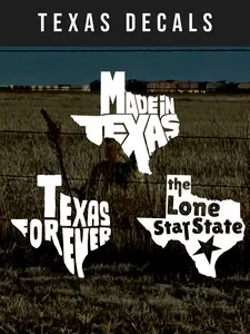 Texas Decals - Premium Outdoor Vinyl