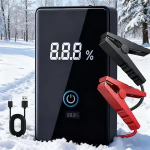 12V Car Battery Jump Starter, 1500A Peak Portable Jump Box, for 6.0L Gas 3.0L Diesel Engines, 3-Mode Flashlight & Jumper Clamps