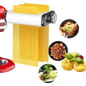 Pasta Maker Attachment for   Mixers, Noodle Maker Kitchen Aid Mixer Accessories 3 In 1 Including Dough Roller Spaghetti Fettuccine  - Homemade  Pasta Easily!